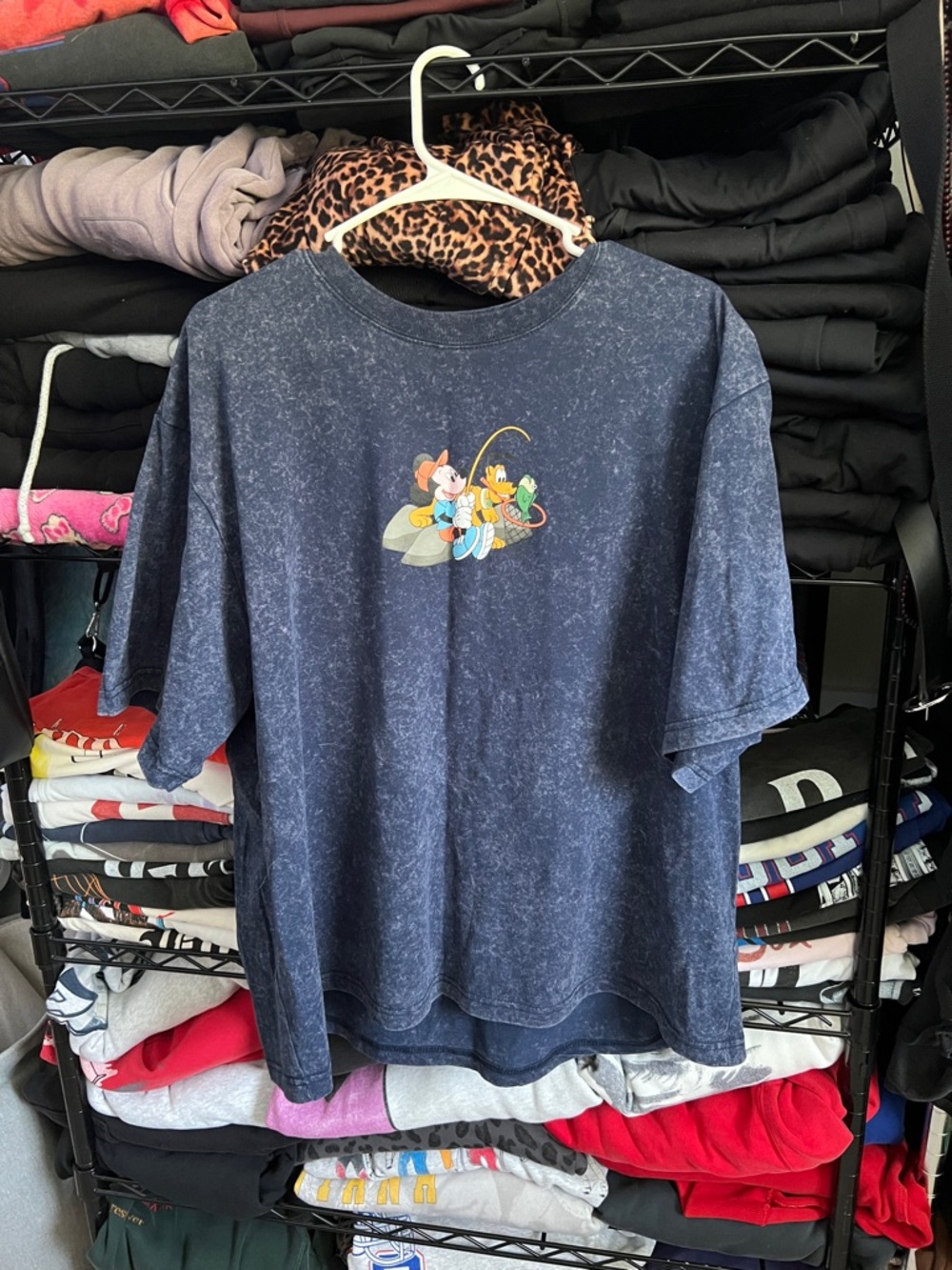 Mens Navy Blue Mickey & Friends Graphic Tee